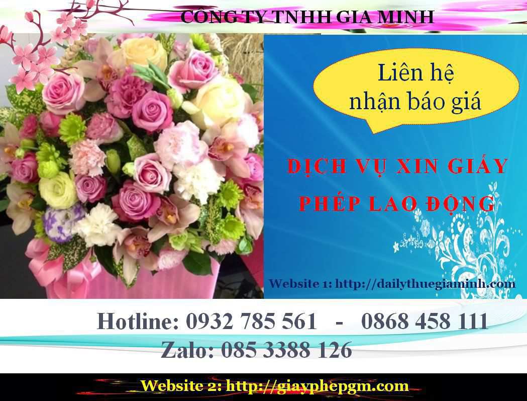 Dịch vụ xin giấy phép lao động Hòa Bình 5 Chi phí xin giấy phép lao động Hòa Bình