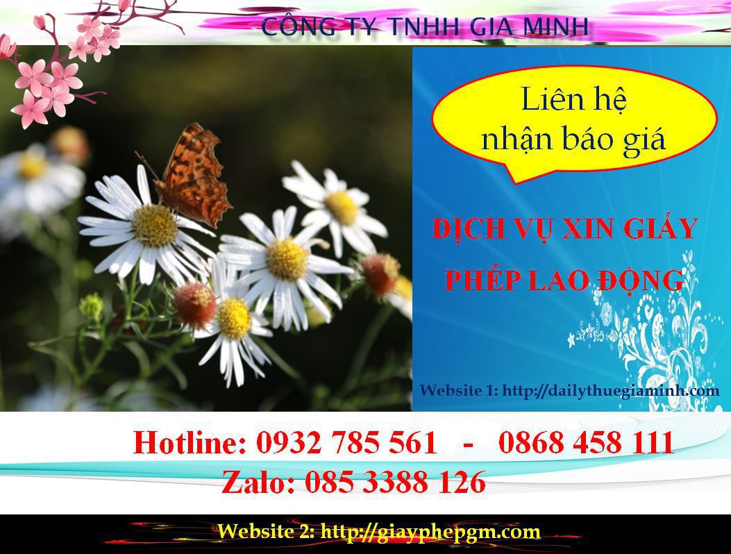 Dịch vụ xin giấy phép lao động Lào Cai 5 Chi phí xin giấy phép lao động Lào Cai