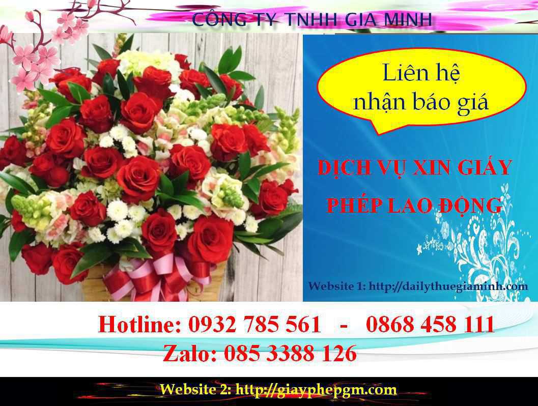 Dịch vụ xin giấy phép lao động Quảng Trị 5 Chi phí xin giấy phép lao động Quảng Trị