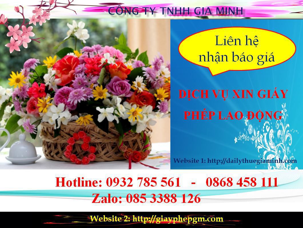 Dịch vụ xin giấy phép lao động Sóc Trăng 5 Chi phí xin giấy phép lao động Sóc Trăng