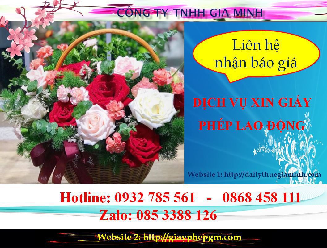 Dịch vụ xin giấy phép lao động Sơn La 5 Chi phí xin giấy phép lao động Sơn La