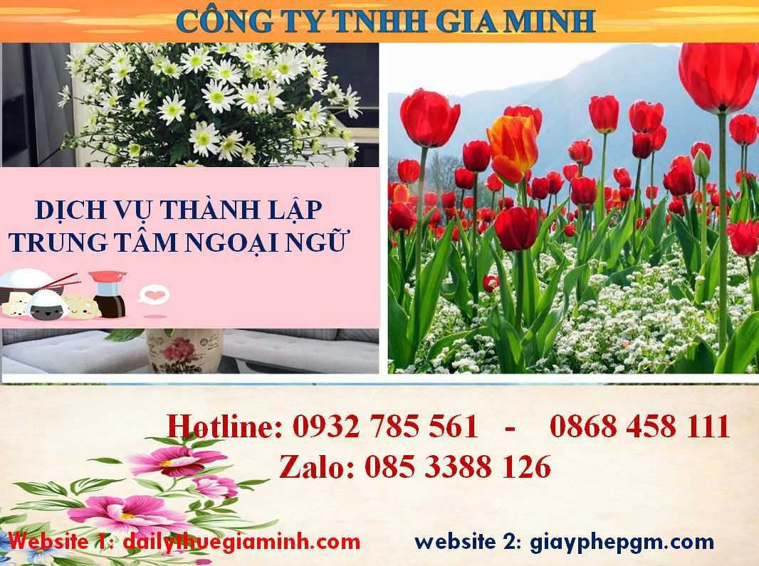 Chi phí thành lập trung tâm ngoại ngữ Cần Thơ 4 Thủ tục thành lập trung tâm ngoại ngữ Cần Thơ