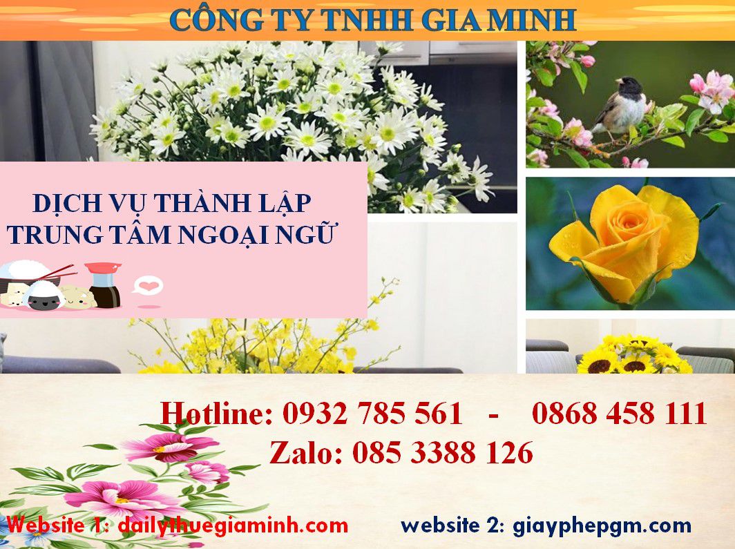 Chi phí thành lập trung tâm ngoại ngữ Đồng Tháp 4 Thủ tục thành lập trung tâm ngoại ngữ Đồng Tháp