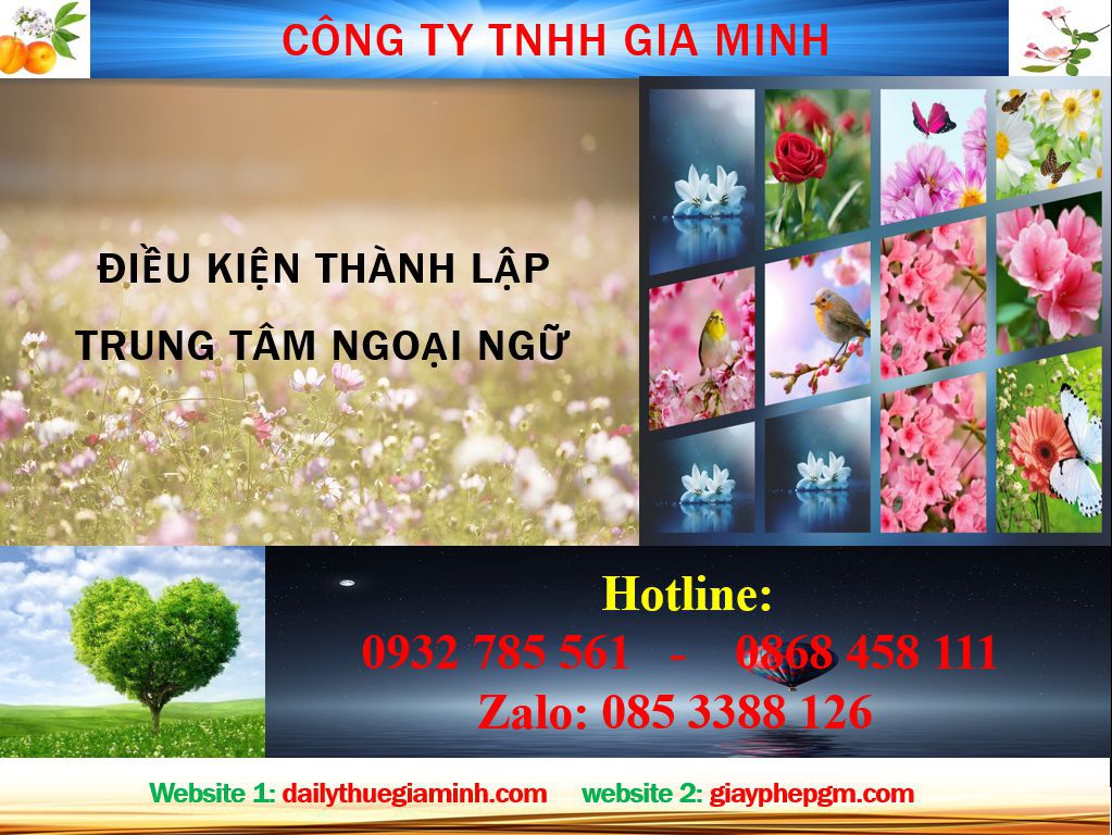 Điều kiện thành lập trung tâm ngoại ngữ Hà Nam 4 Điều kiện thành lập trung tâm ngoại ngữ