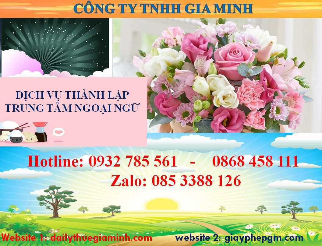 Chi phí thành lập trung tâm ngoại ngữ Hưng Yên 4 Thủ tục thành lập trung tâm ngoại ngữ Hưng Yên
