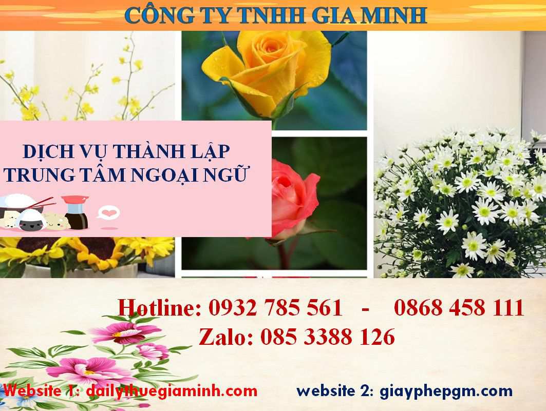 Chi phí thành lập trung tâm ngoại ngữ Nam Định 4 Thủ tục thành lập trung tâm ngoại ngữ Nam Định
