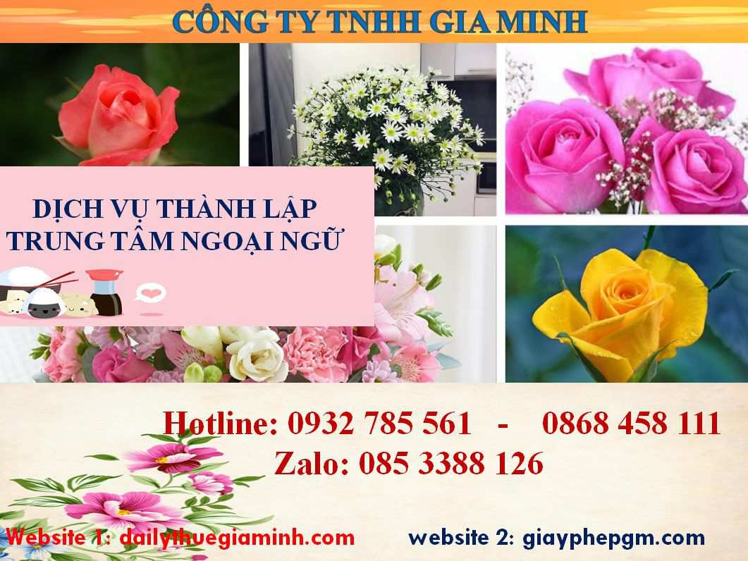 Chi phí thành lập trung tâm ngoại ngữ Ninh Bình 4 Thủ tục thành lập trung tâm ngoại ngữ Ninh Bình