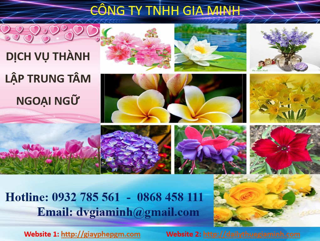 Thủ tục thành lập trung tâm ngoại ngữ Vĩnh Phúc