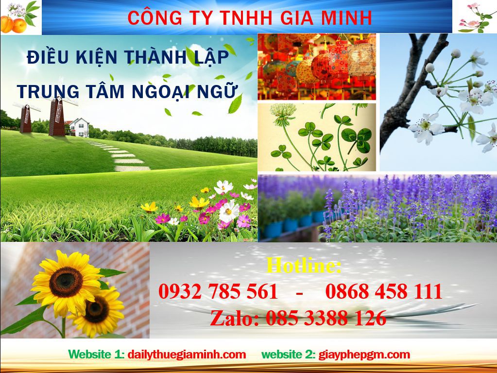 Điều kiện thành lập trung tâm ngoại ngữ Vũng Tàu 3 Điều kiện thành lập trung tâm ngoại ngữ tại Vũng Tàu