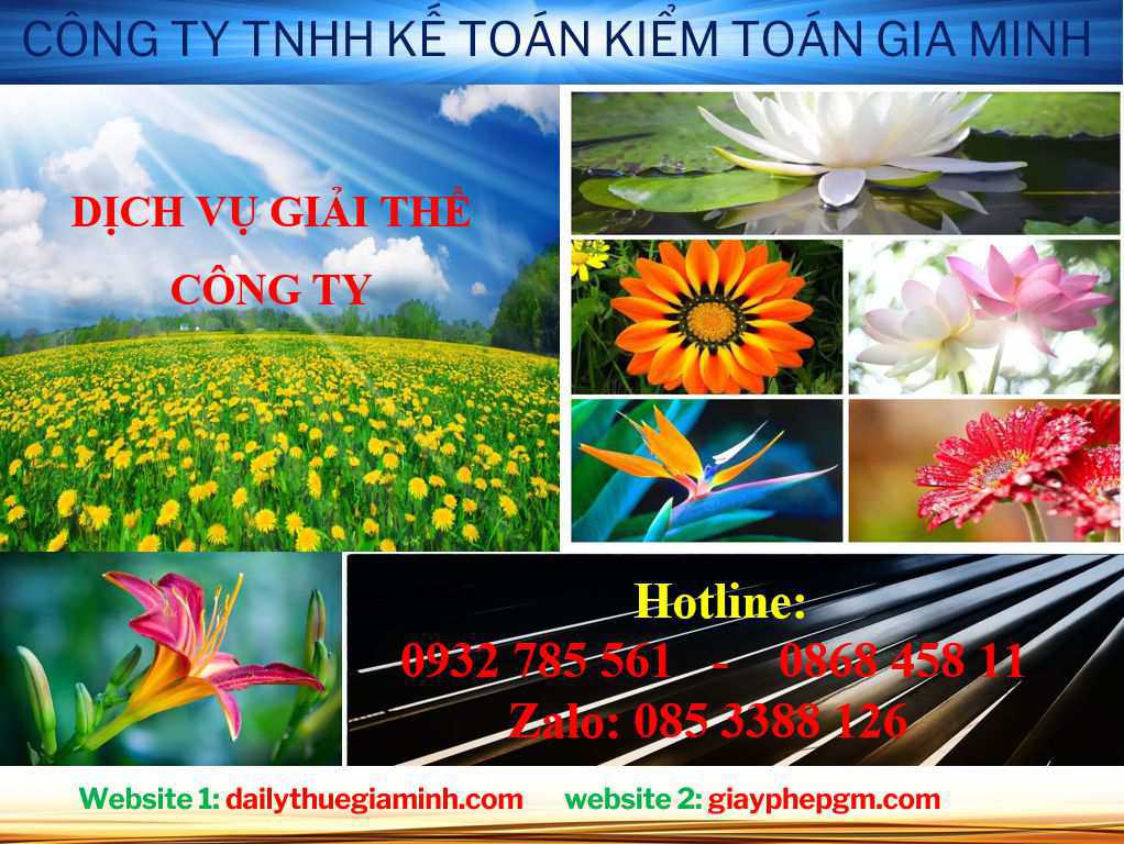 Giải thể công ty ở TP Cần Thơ 4 Dịch vụ giải thể công ở Trà Vinh