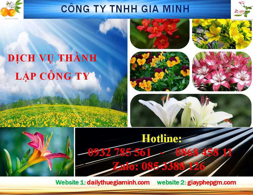 Dịch vụ thành lập công ty Hải Dương 4 Thủ tục thành lập công ty Hải Dương