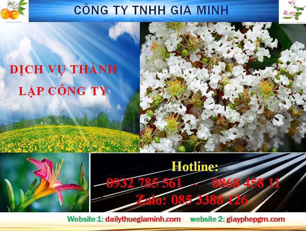 Dịch vụ thành lập công ty Lai Châu 4 Thủ tục thành lập công ty Lai Châu