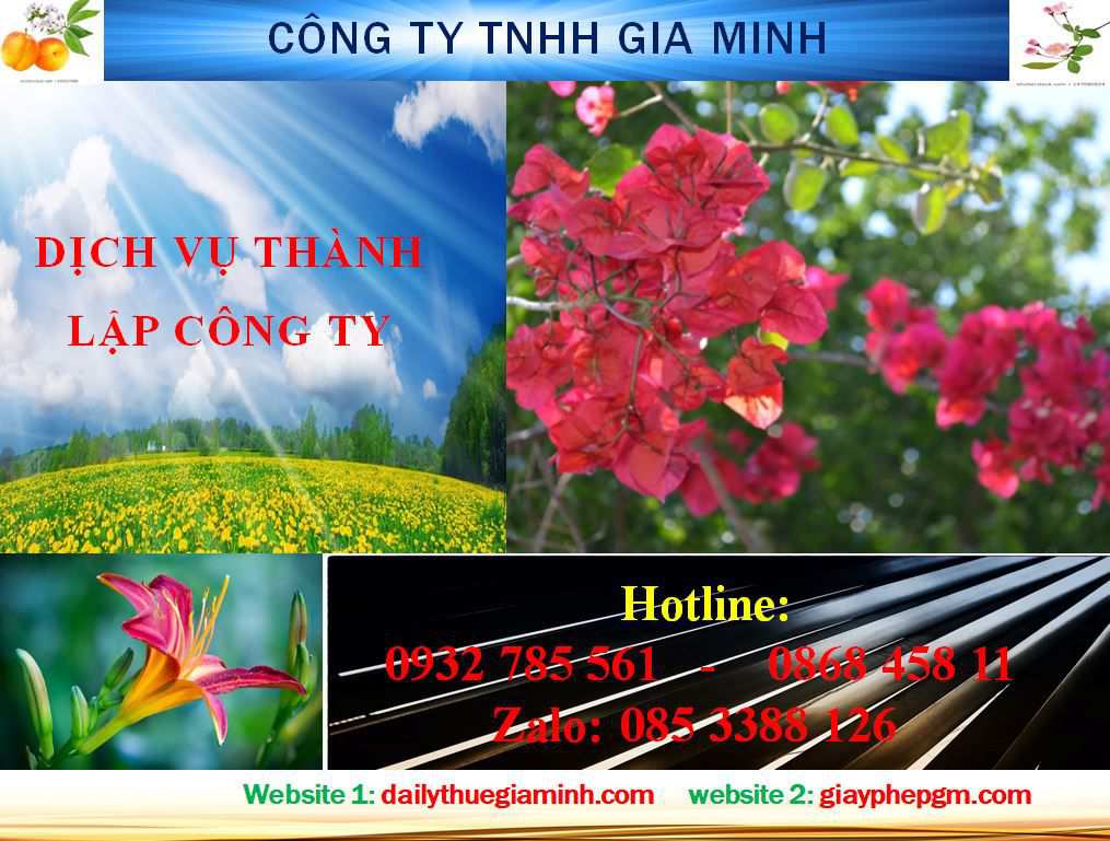 Dịch vụ thành lập công ty Lạng Sơn 4 Thủ tục thành lập công ty Lạng Sơn