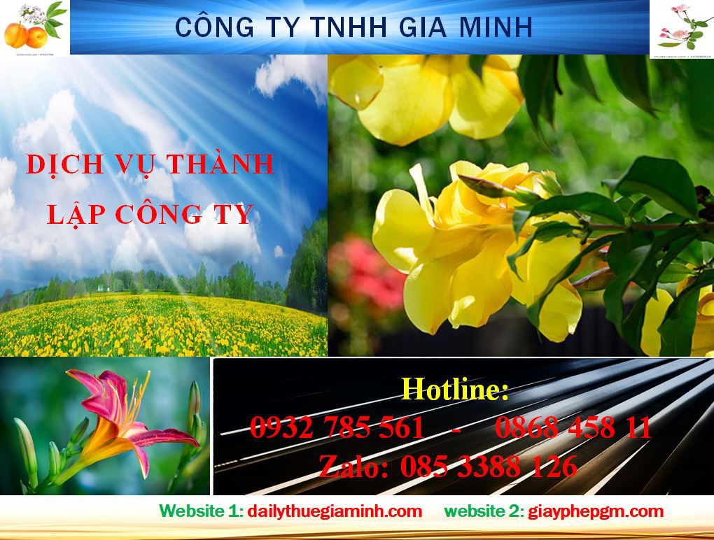 Dịch vụ thành lập công ty Lào Cai 4 Thủ tục thành lập công ty Lào Cai