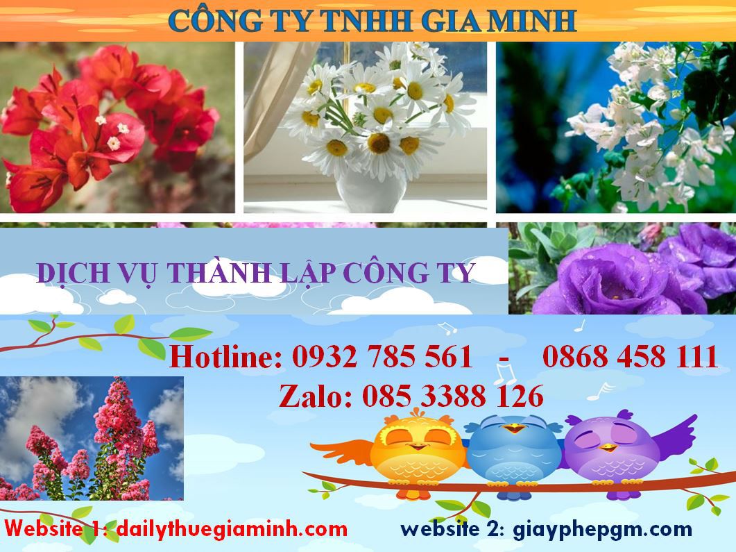 Lập công ty tại Quận Tân Bình 4 Thành lập doanh nghiệp tại Quận Tân Bình