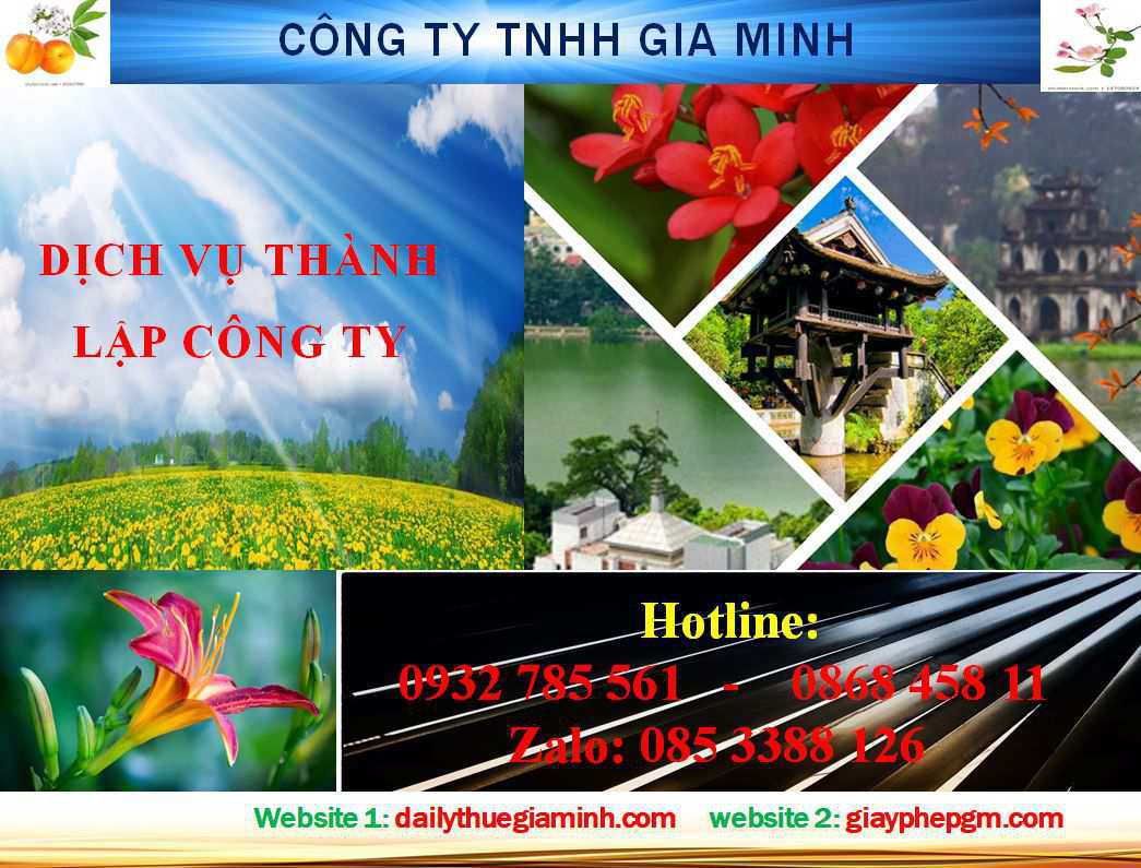 Dịch vụ thành lập công ty Quảng Trị 4 Thủ tục thành lập công ty Quảng Trị