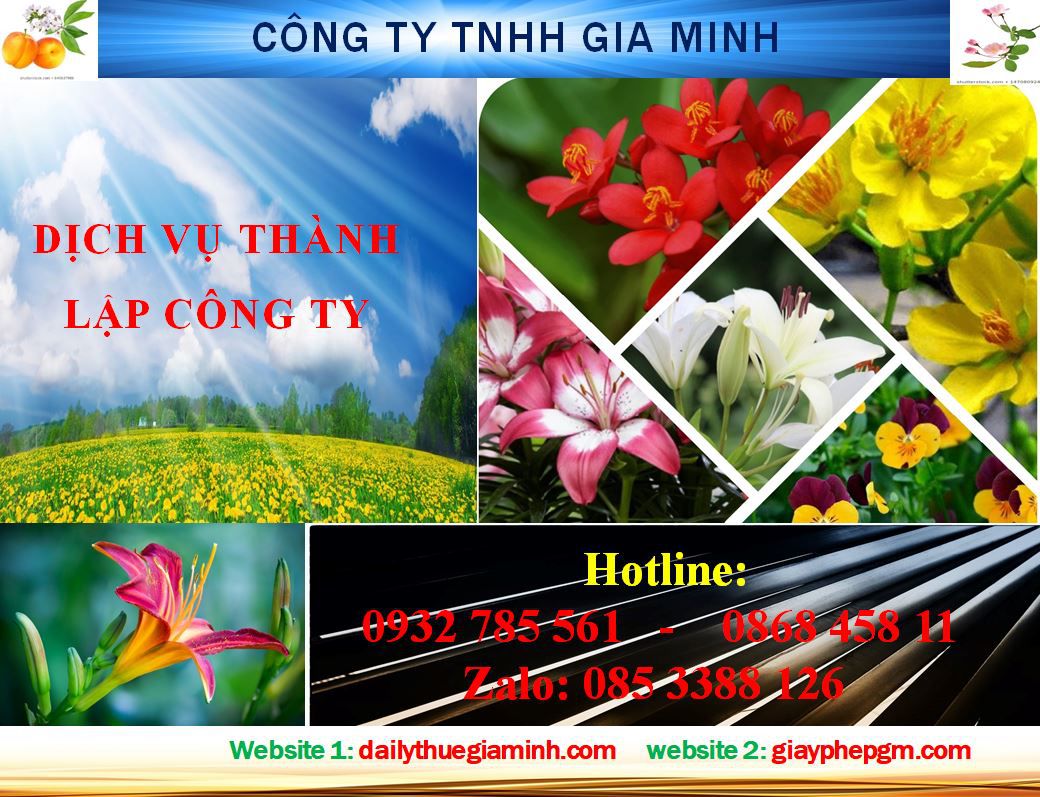Dịch vụ thành lập công ty Sơn La 4 Thủ tục thành lập công ty Sơn La