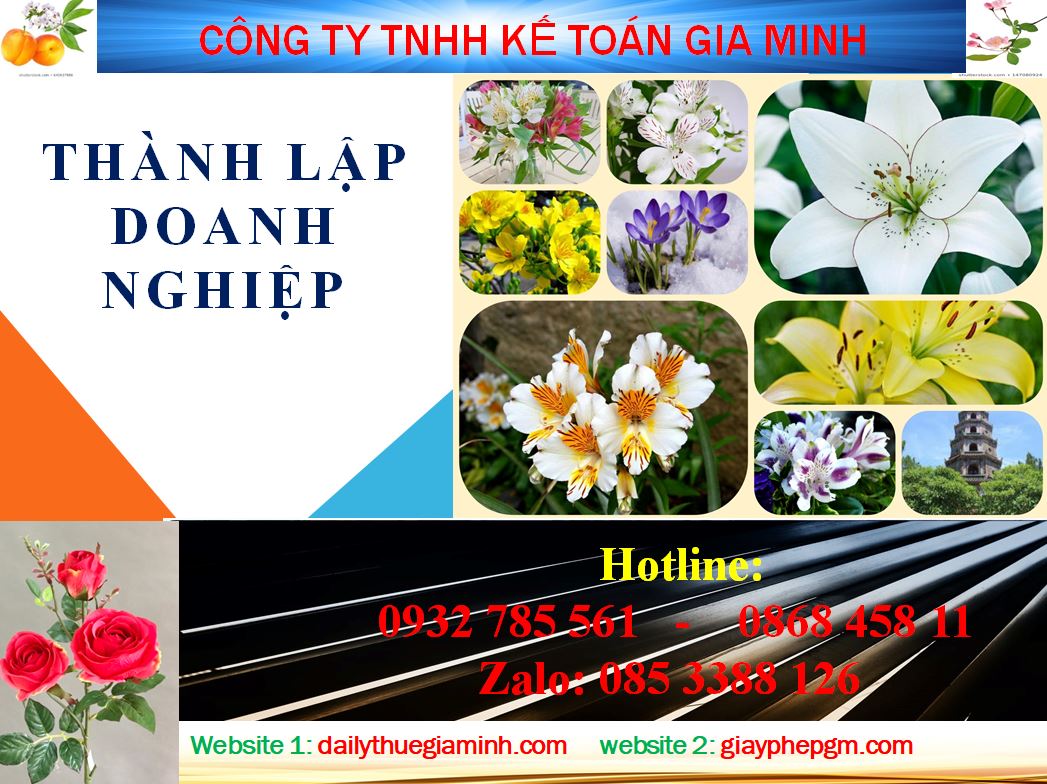 Dịch vụ thành lập doanh nghiệp tại Quận 1 4 Thủ tục thành lập doanh nghiệp tại Quận 1