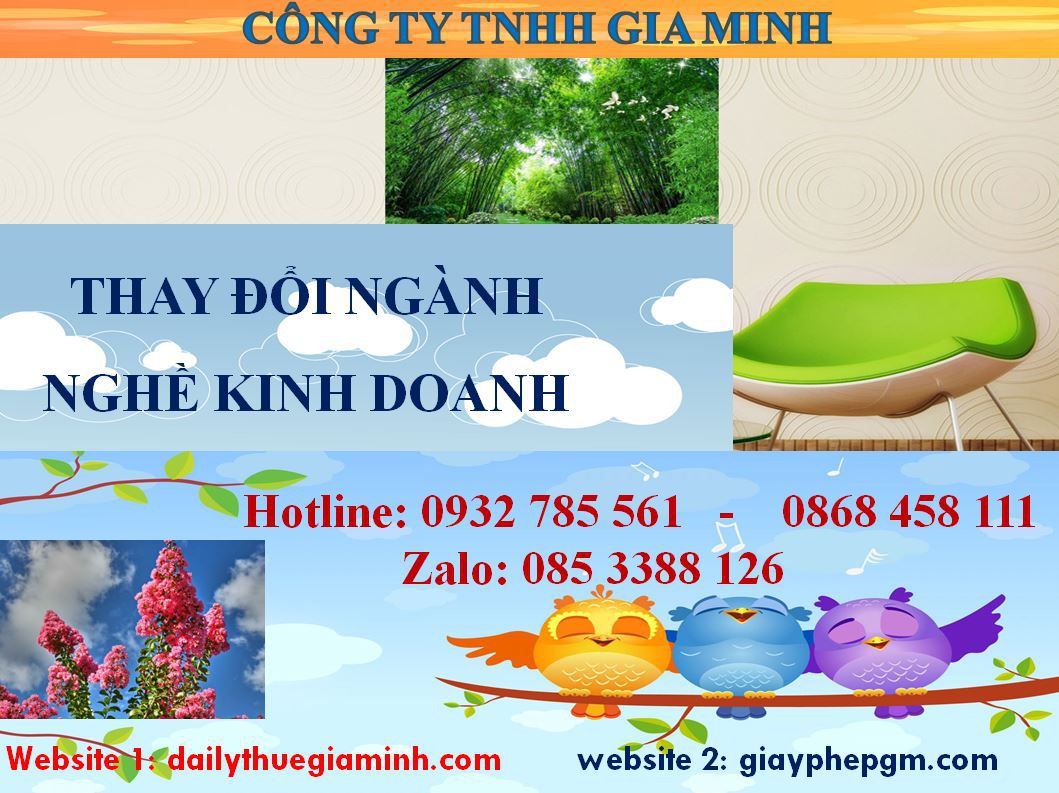 Thay đổi ngành nghề kinh doanh Hà Nội 8 Thủ tục thay đổi ngành nghề kinh doanh tại Hà Nội