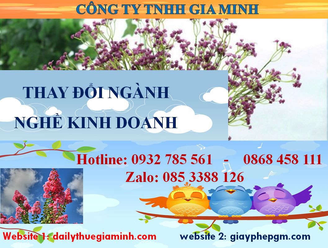 Thay đổi ngành nghề kinh doanh Phú Thọ 4 Thủ tục thay đổi ngành nghề kinh doanh tại Phú Thọ