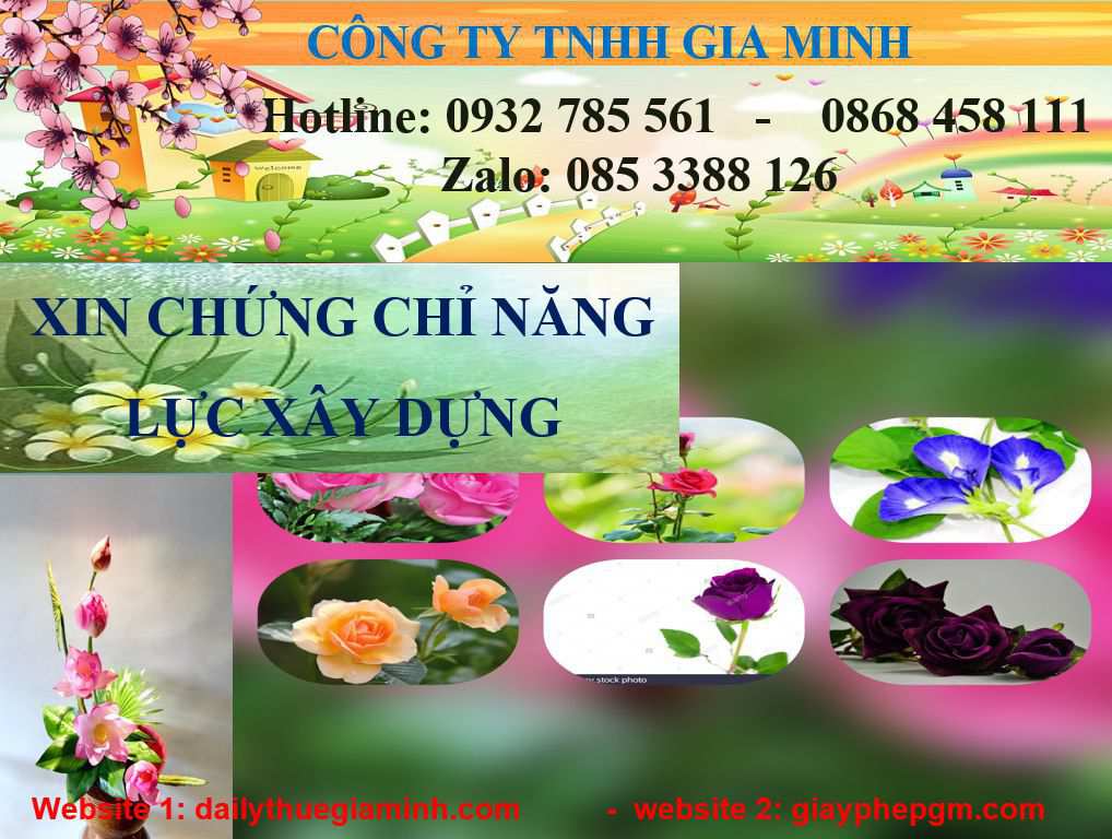 Xin giấy chứng chỉ năng lực xây dựng tại Huế