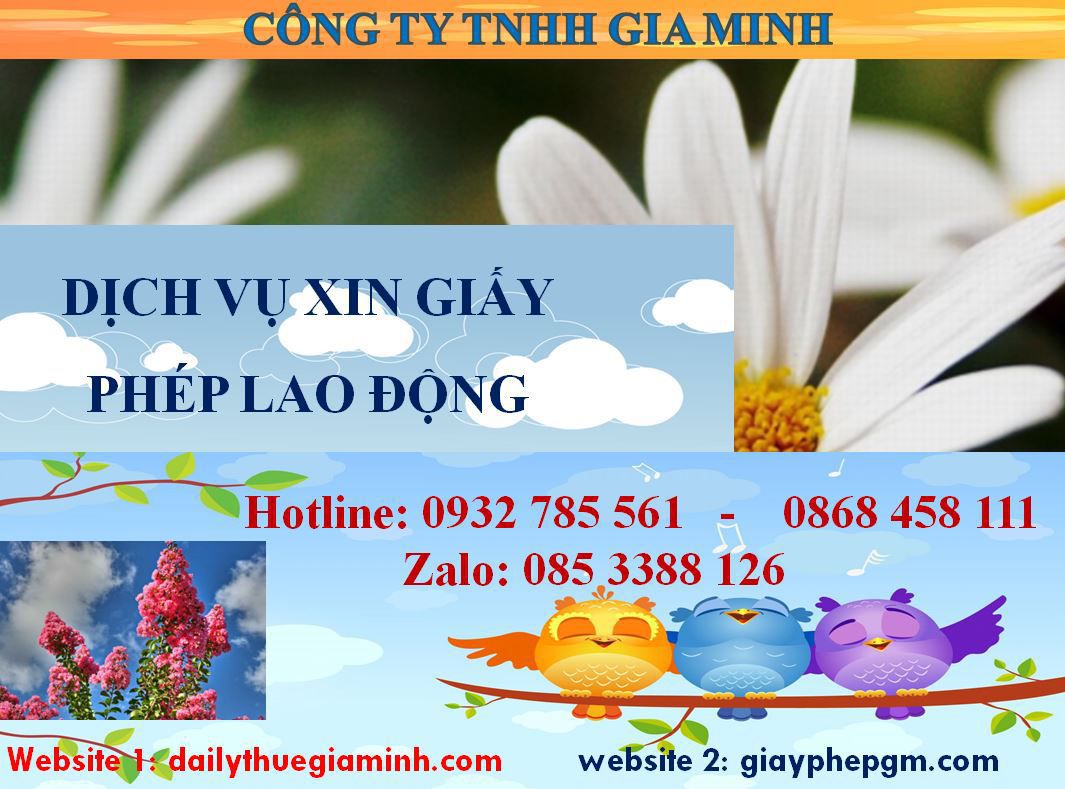 Dịch vụ xin giấy phép lao động Điện Biên 4 Thủ tục xin giấy phép lao động Điện Biên