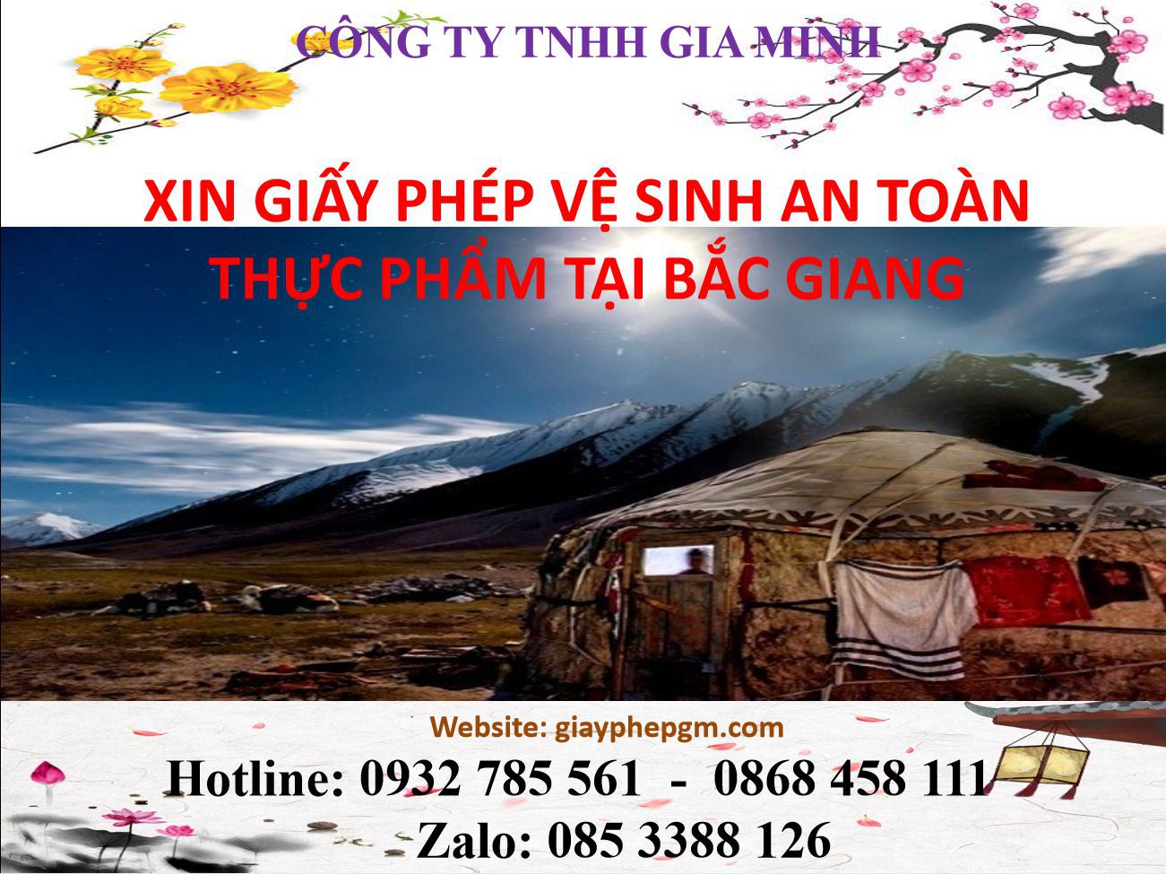 Xin giấy phép vệ sinh an toàn thực phẩm Bắc Giang 4 Thủ tục xin giấy phép vệ sinh an toàn thực phẩm Bắc Giang