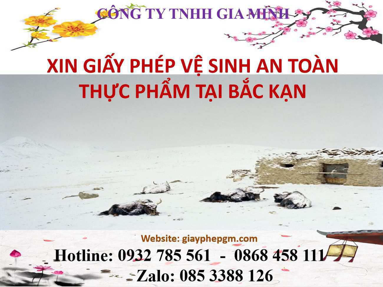 Xin giấy phép vệ sinh an toàn thực phẩm Bắc Kạn 4 Thủ tục xin giấy phép vệ sinh an toàn thực phẩm Bắc Kạn