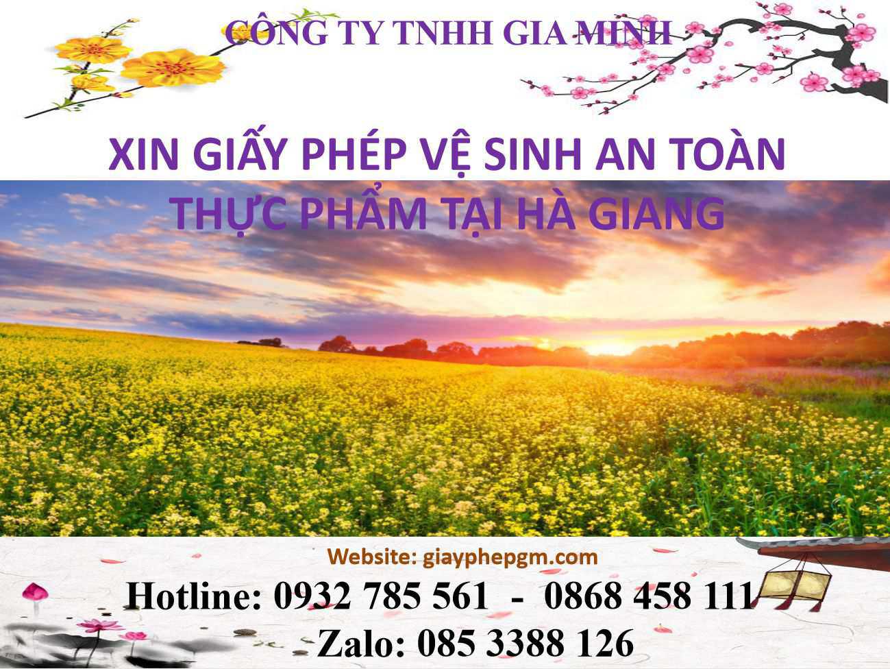 xin giấy phép vệ sinh an toàn thực phẩm Hà Giang 1 Thủ tục xin giấy phép vệ sinh an toàn thực phẩm Hà Giang