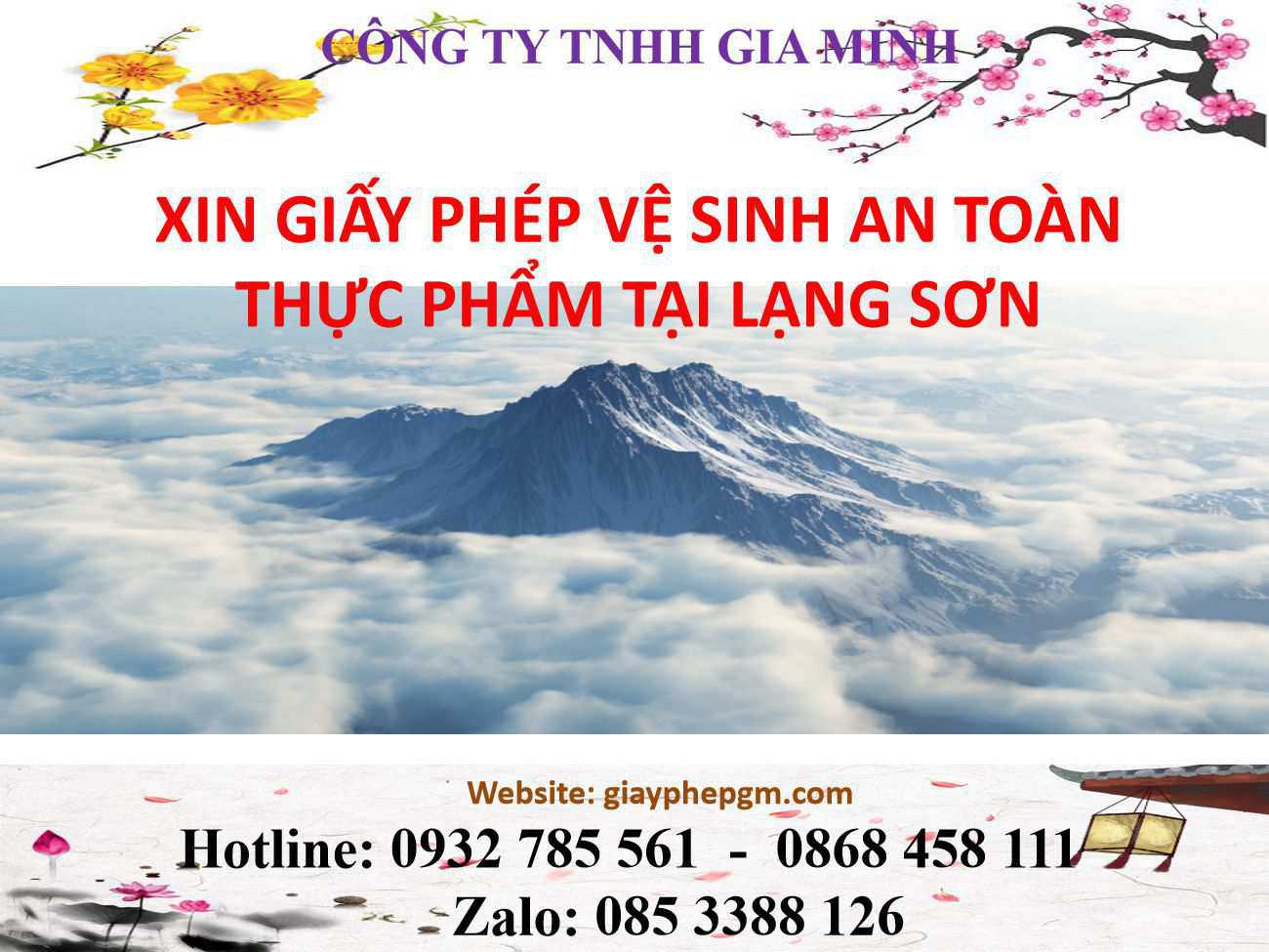 Xin giấy phép vệ sinh an toàn thực phẩm Lạng Sơn 4 Thủ tục xin giấy phép vệ sinh an toàn thực phẩm Lạng Sơn