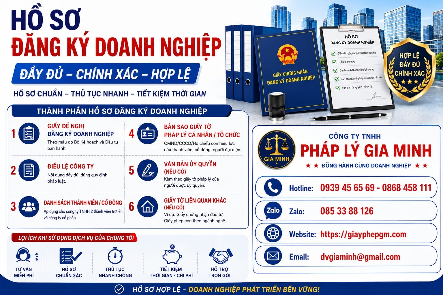 DỊCH VỤ THÀNH LẬP CÔNG TY TẠI HẢI PHÒNG – NHANH CHÓNG, UY TÍN, CHUYÊN NGHIỆP 5 Hồ sơ thành lập công ty tại Hải Phòng