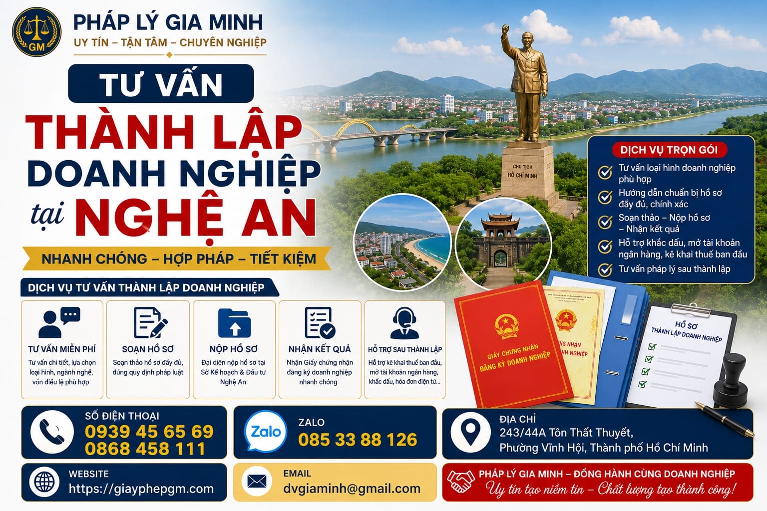 Tư vấn thành lập doanh nghiệp tại Nghệ An