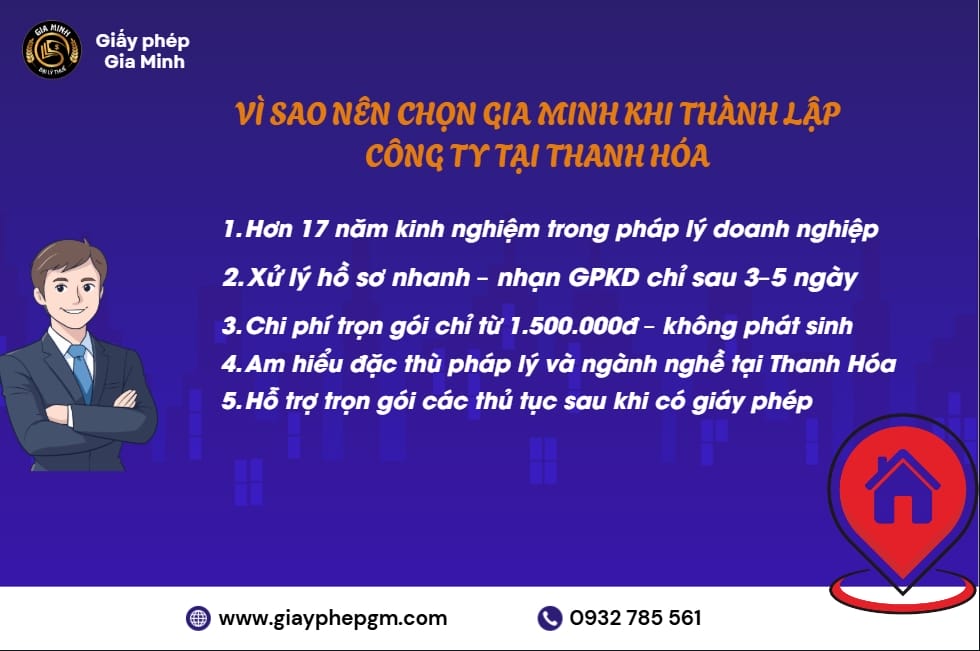 Vì sao nên chọn Gia Minh – dịch vụ thành lập công ty tại Thanh Hóa uy tín, chuyên nghiệp