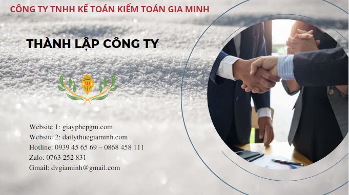 Thủ tục thành lập công ty tại TPHCM 6 Thủ tục thành lập công ty tại Tphcm