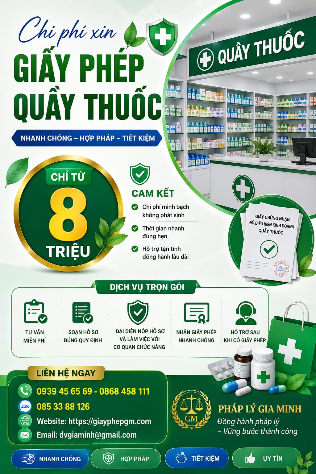 Chi phí mở nhà thuốc đạt chuẩn GPP tại Vĩnh Long