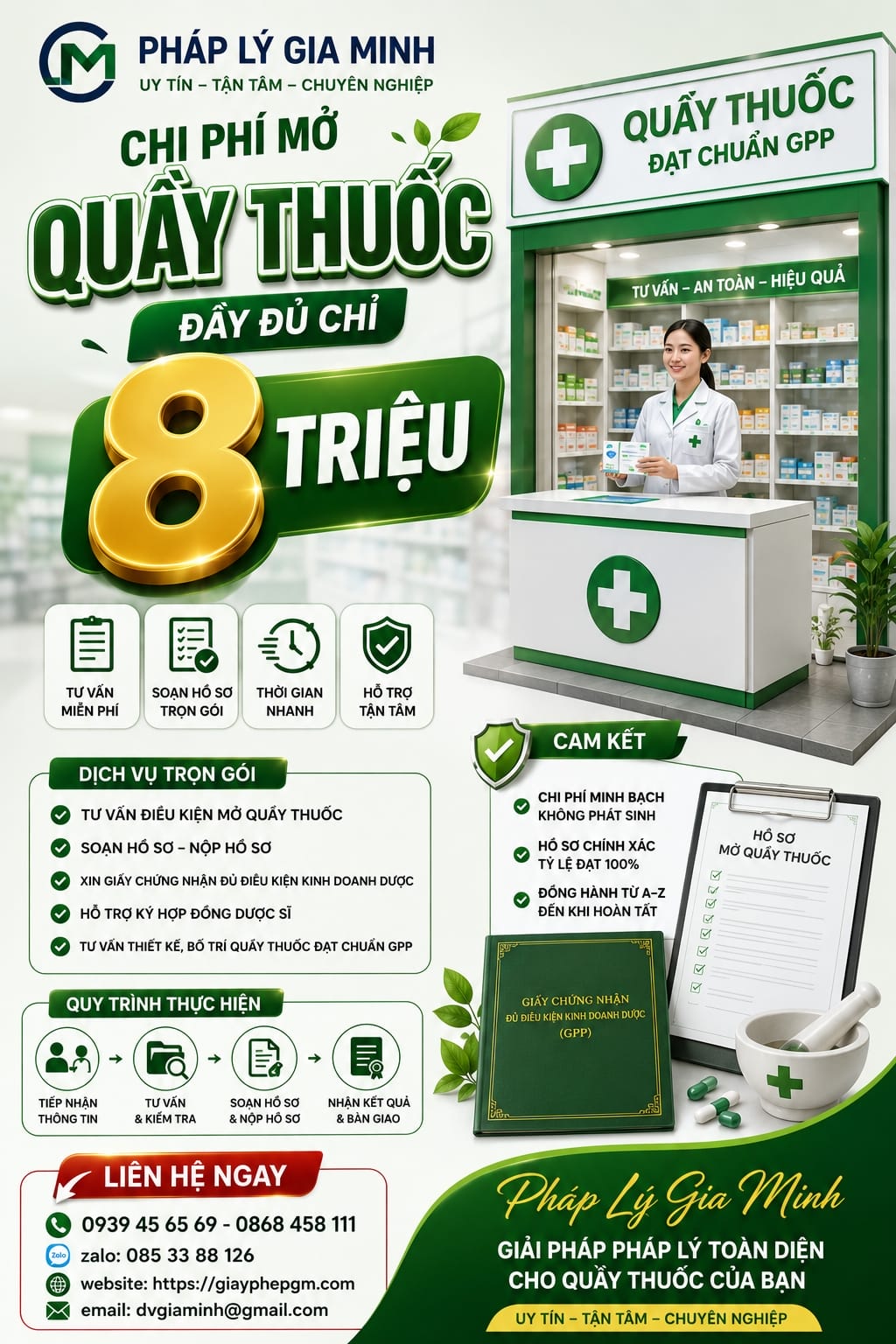 Dịch vụ mở nhà thuốc đạt GPP Tây Ninh – Hướng dẫn chi tiết 2026 7 Chi phí mở nhà thuốc đạt chuẩn GPP Tây Ninh