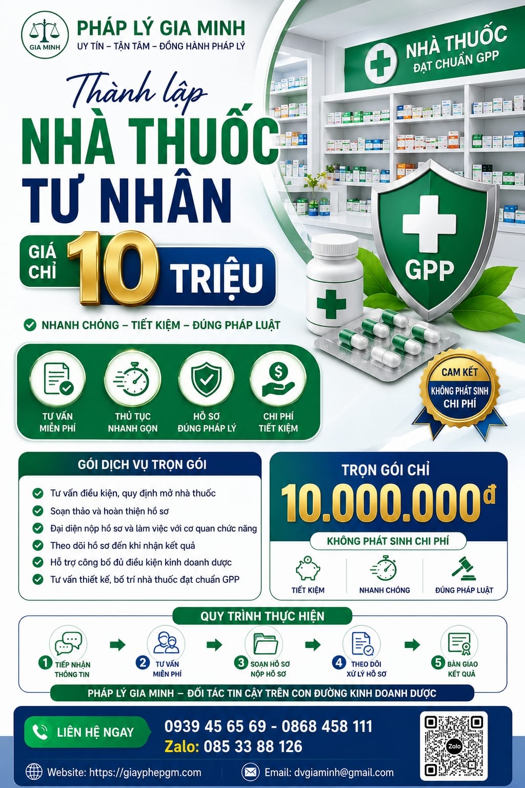 Chi phí mở nhà thuốc đạt GPP tại Thái Nguyên