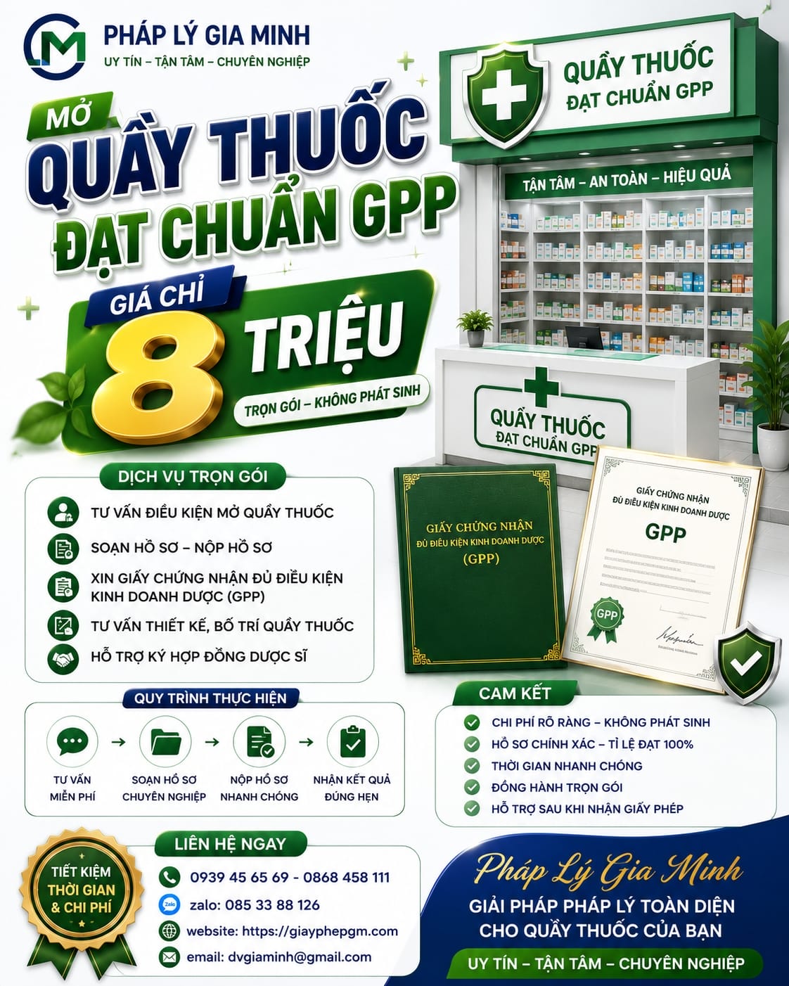 Dịch vụ mở nhà thuốc đạt GPP tại Gia Lai – Trọn gói, uy tín, nhanh chóng 4 Chi phí mở nhà thuốc GPP tại Gia Lai