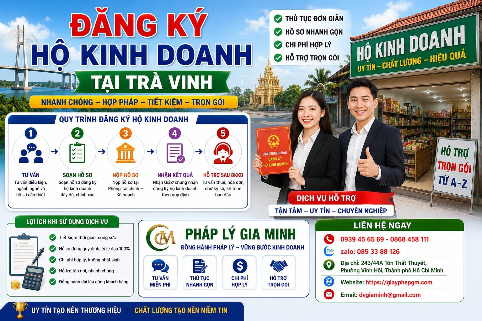 Đăng ký hộ kinh doanh tại Trà Vinh
