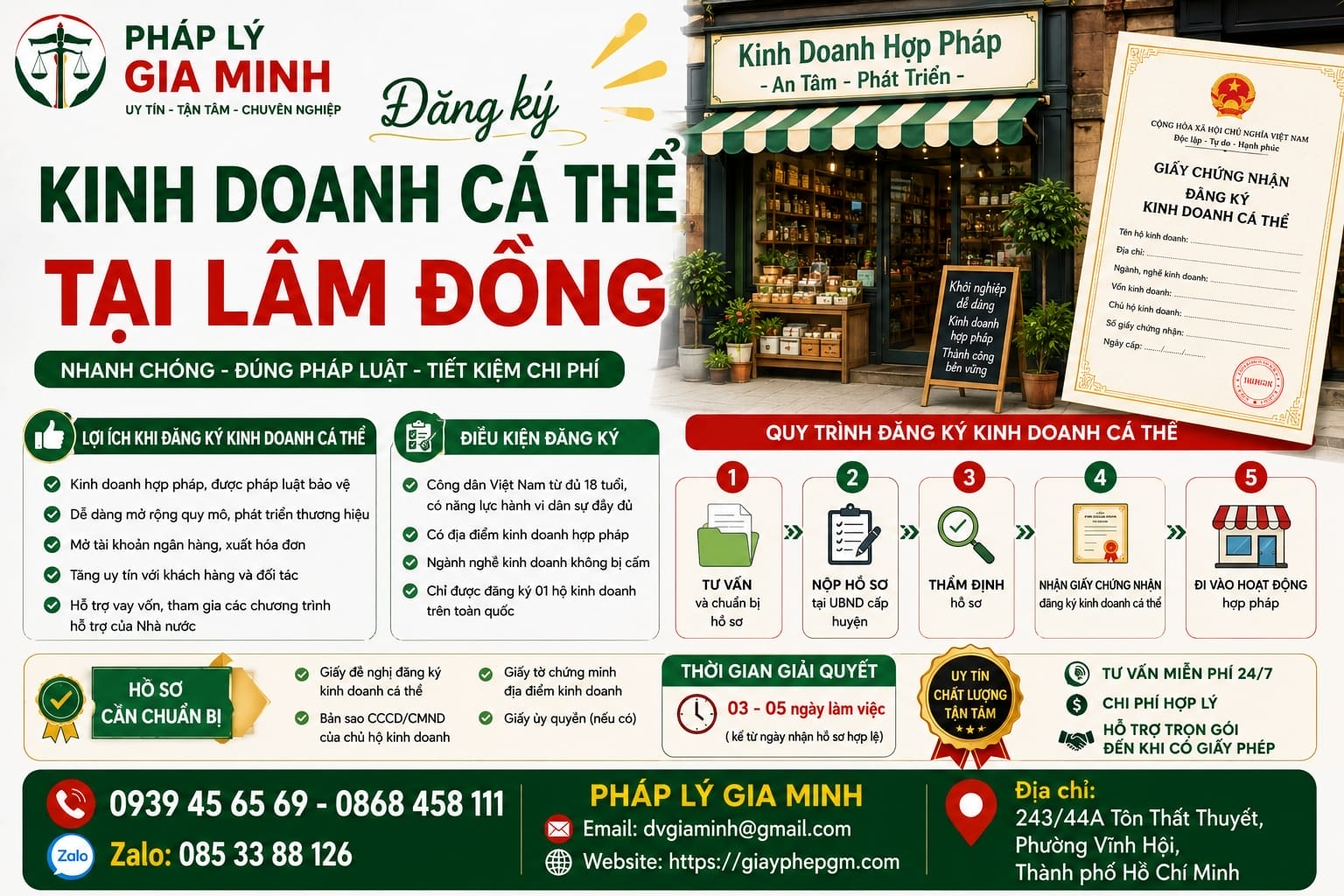 Đăng ký kinh doanh cá thể tại Lâm Đồng