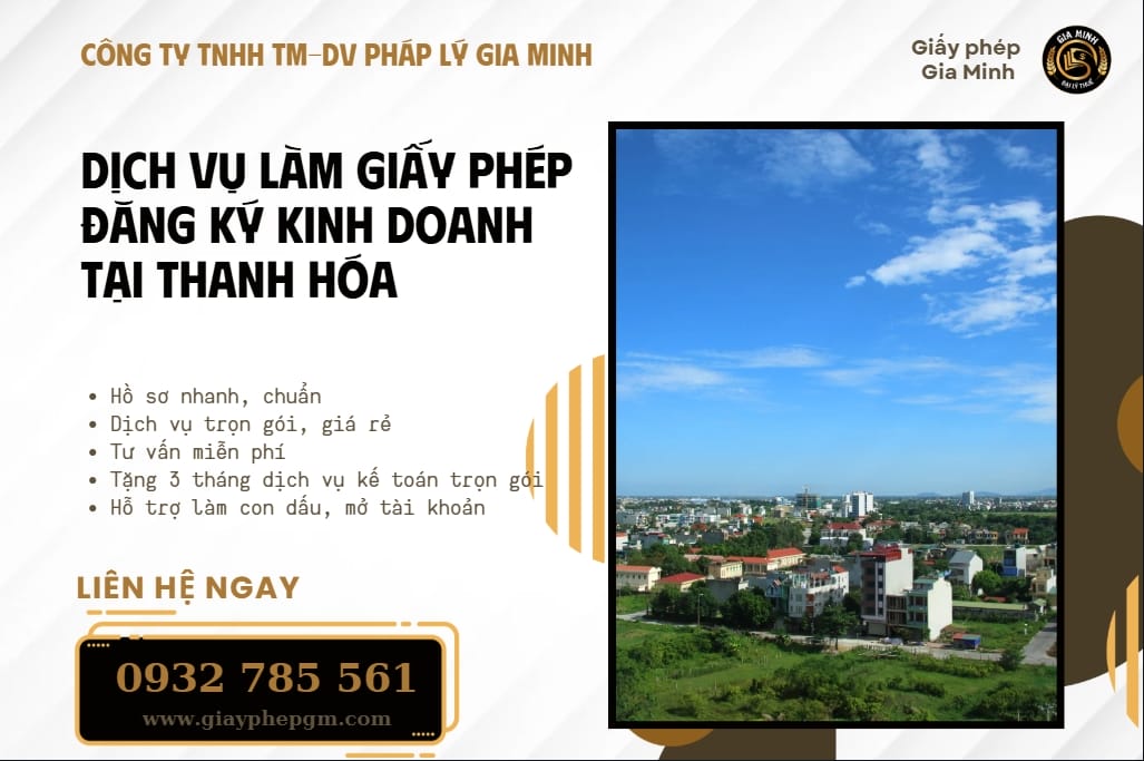 Dịch vụ làm giấy phép đăng ký kinh doanh tại Thanh Hóa