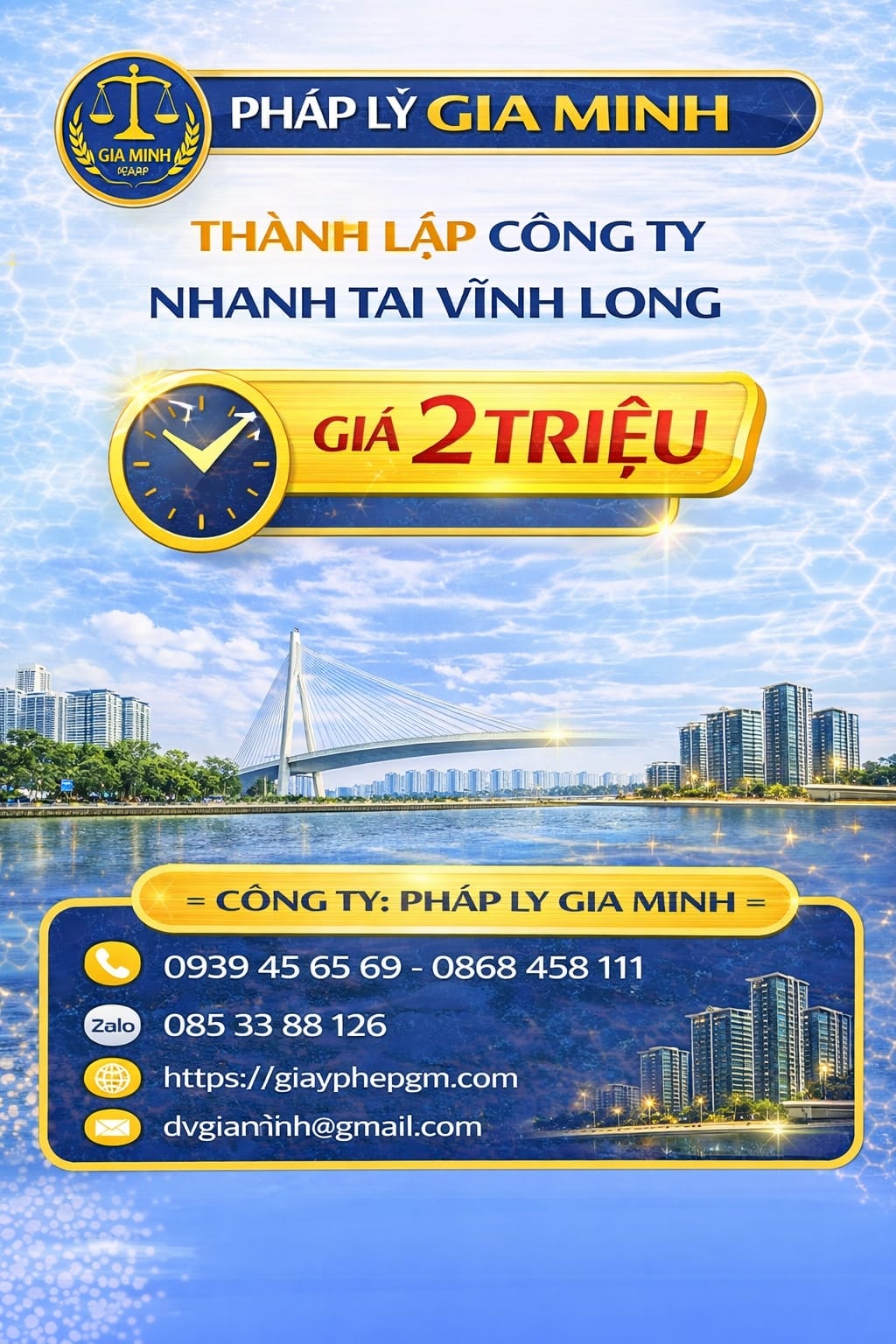 Dịch vụ mở doanh nghiệp tại Vĩnh Long nhanh gọn