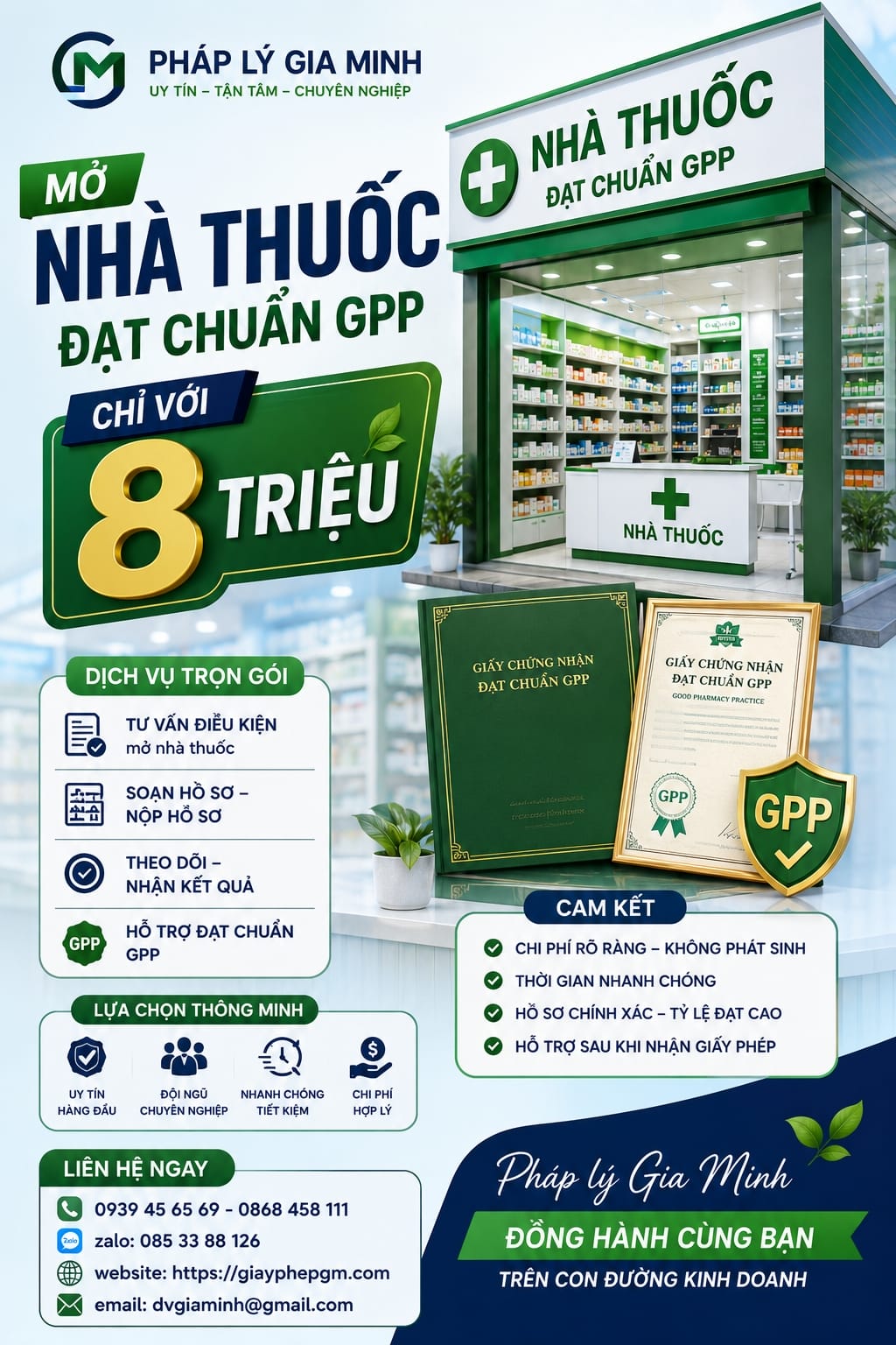 Dịch vụ mở nhà thuốc đạt GPP tại An Giang