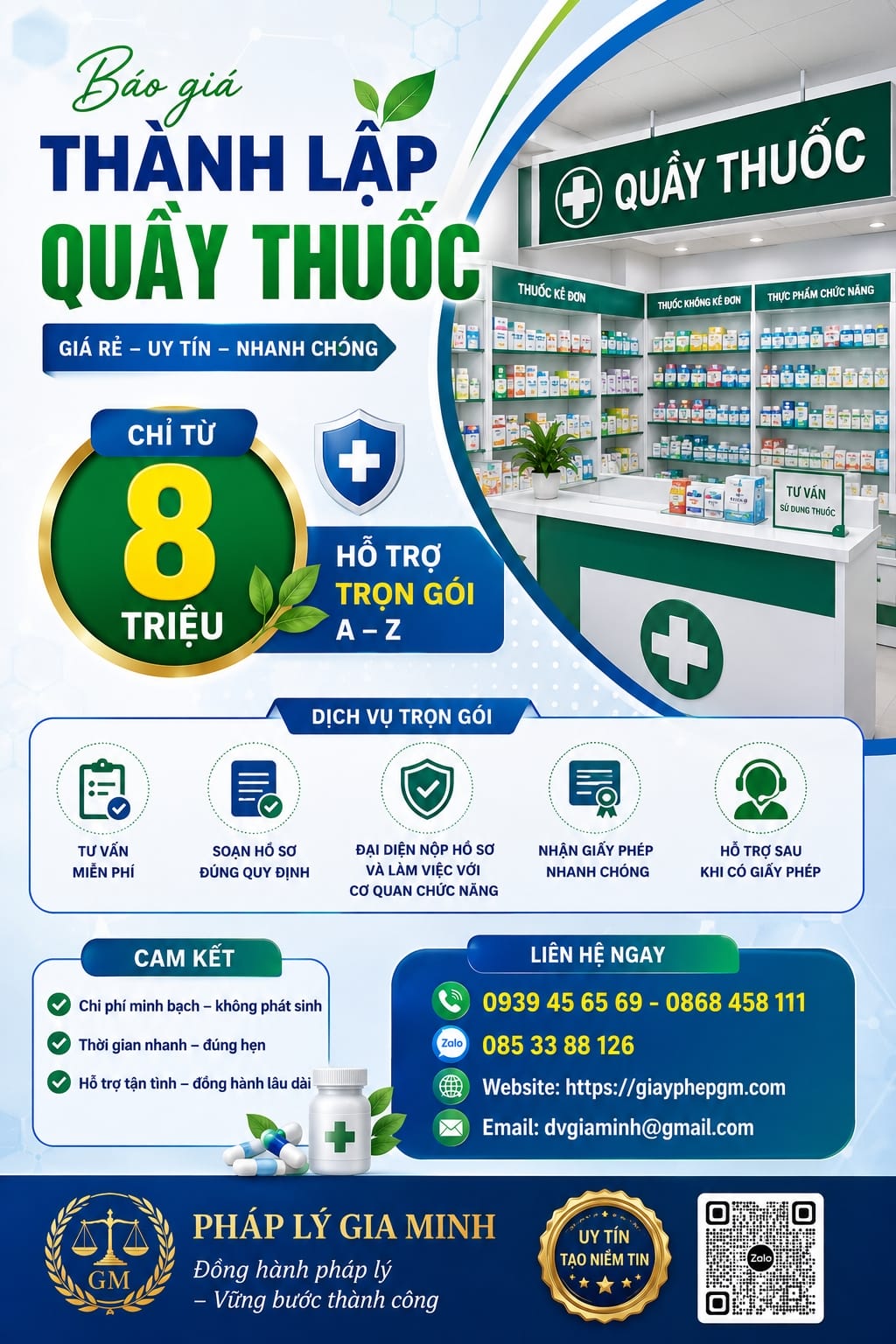 Dịch vụ mở nhà thuốc đạt GPP tại Thành phố Hồ Chí Minh uy tín, trọn gói 3 Dịch vụ mở nhà thuốc đạt GPP tại Thành phố Hồ Chí Minh