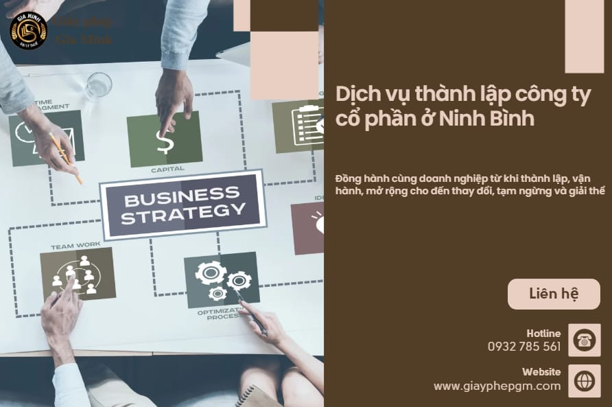 Dịch vụ thành lập công ty cổ phần ở Ninh Bình