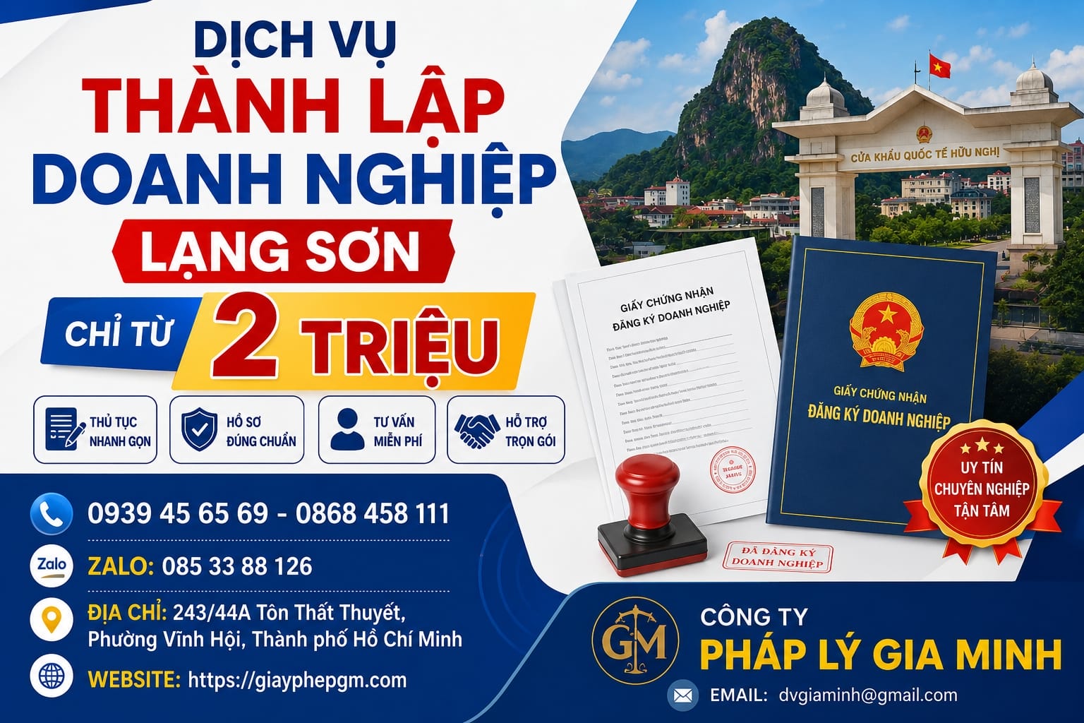 Dịch vụ thành lập công ty nhanh tại Lạng Sơn – Giải pháp khởi nghiệp tiết kiệm thời gian và đúng pháp lý 4 Dịch vụ thành lập công ty nhanh tại Lạng Sơn
