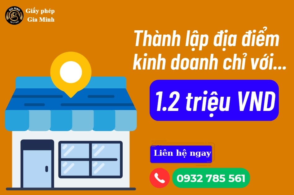 Giá thành lập địa điểm kinh doanh