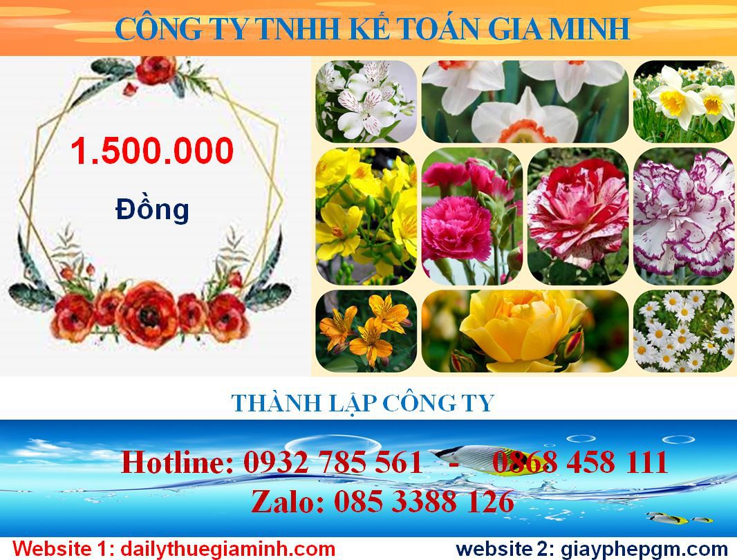 Thành lập công ty cổ phần tại Bình Định 5 Chi phí Thành lập công ty cổ phần tại Bình Định