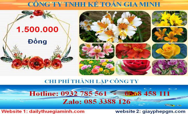 Thành lập công ty cổ phần tại Thị xã Bến Cát 5 Chi phí thành lập công ty cổ phần