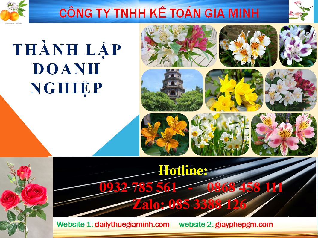 Chi phí thành lập công ty tại Sơn La 4 Dịch vụ thành lập công ty tại Sơn La